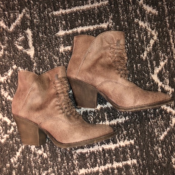 Tan Booties - Picture 1 of 3